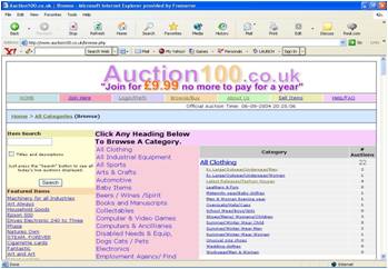 Auction Home Page